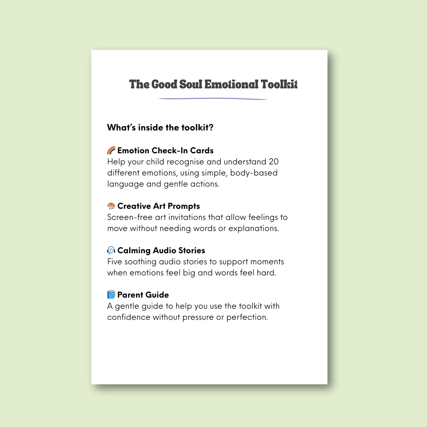 The Good Soul Emotional Toolkit — Full Edition